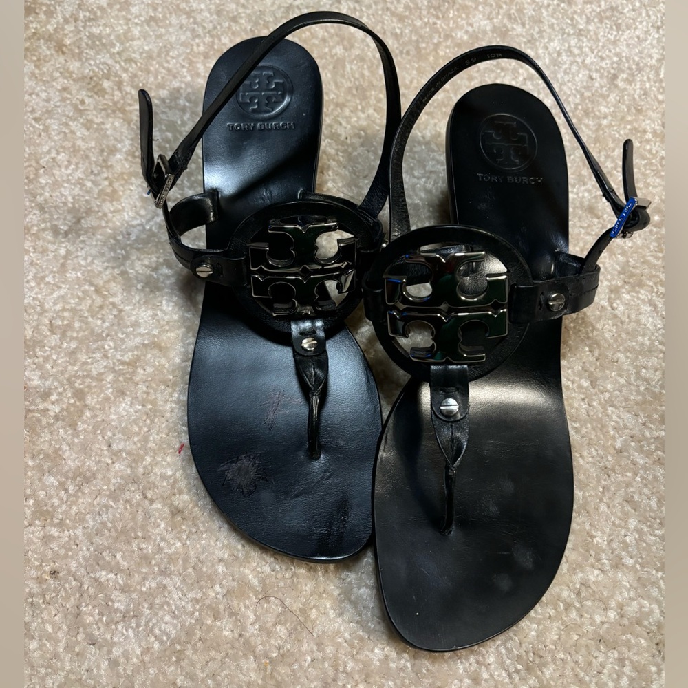 Tory Burch Black with Gold T
